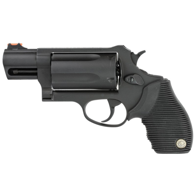 Taurus Judge, Public Defender, Medium Frame, 410 Gauge/45LC, 2" Barrel, 2.5" Chamber, Steel Frame, Blue Finish, Rubber Grips, F