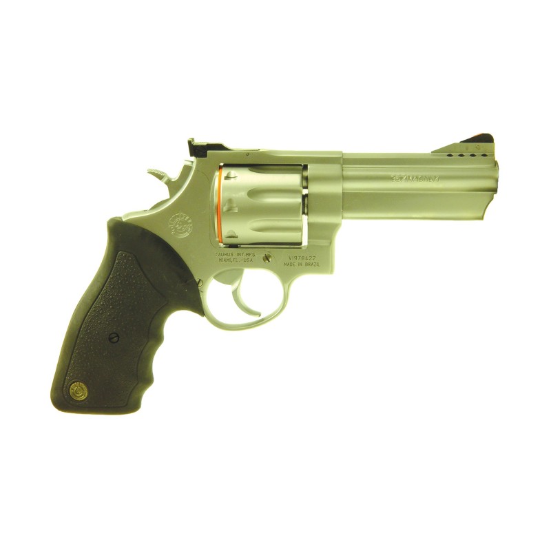 Taurus Model 608, Large Frame, 357 Magnum, 4" Barrel, Ported, Steel Frame, Matte Stainless Finish, Rubber Grips, Adjustable Sig