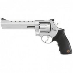 Taurus Model 608, Large Frame, 357 Magnum, 6.5" Barrel, Ported, Steel Frame, Matte Stainless Finish, Rubber Grips, Adjustable S