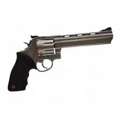 View 2 - Taurus Model 608, Large Frame, 357 Magnum, 6.5" Barrel, Ported, Steel Frame, Matte Stainless Finish, Rubber Grips, Adjustable S