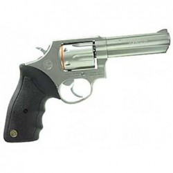 View 2 - Taurus Model 65, Medium Frame, 357 Magnum, 4" Barrel, Steel Frame, Stainless Finish, Rubber Grips, Fixed Sights, 6Rd 2-650049