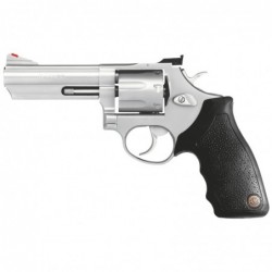 View 1 - Taurus Model 66, Medium Frame, 357 Magnum, 4" Barrel, Steel Frame, Matte Stainless Finish, Rubber Grips, Adjustable Sights, 7Rd