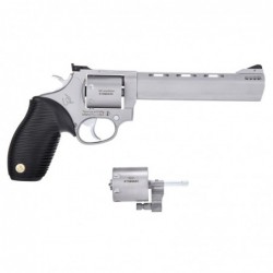 Taurus 692, Revolver, Medium Frame, 357Mag/38Spl/9MM, 6.5" Barrel, Steel Frame, Stainless Finish, Rubber Grips, 7Rd 2-692069