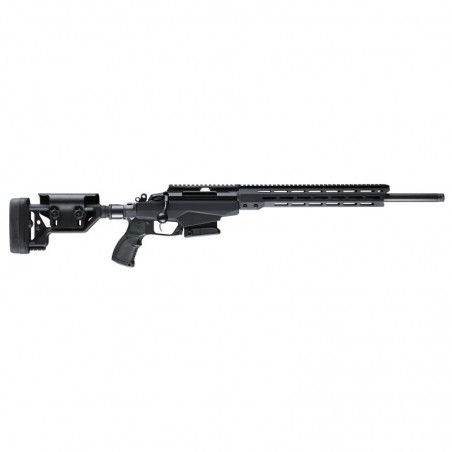 Tikka T3x, TAC A1, Bolt Action Rifle, 6.5 Creedmoor, 24" Barrel, 1:8 Twist, Black Finish, Aluminum Chassis, Adjustable Cheek Ri