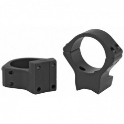 View 2 - Talley Manufacturing Light Weight Ring/Base Combo, 30mm Med, Black Finish, Alloy, Fits Browning X-Bolt 740735