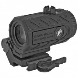 View 1 - American Defense Mfg. Flik3, 3x Magnifier, Black Finish, ADM Transition Mount with Titanium Lever FLIK-3X