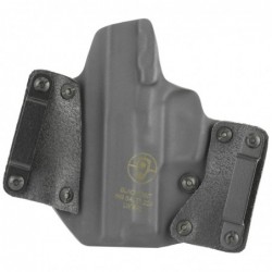 View 2 - BlackPoint Tactical Leather Wing OWB Holster, Fits Sig Sauer P229, Right Hand, Black Kydex & Leather, with 1.75" Belt Loops, 15