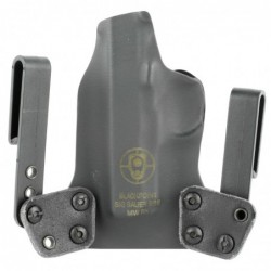 View 2 - BlackPoint Tactical Mini Wing IWB Holster, Fits Sig Sauer P938, Right Hand, Black Kydex, 15 Degree Cant 101699
