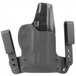View 1 - BlackPoint Tactical Mini Wing IWB Holster, Fits S&W M&P Shield, Right Hand, Black Kydex, 15 Degree Cant 101701