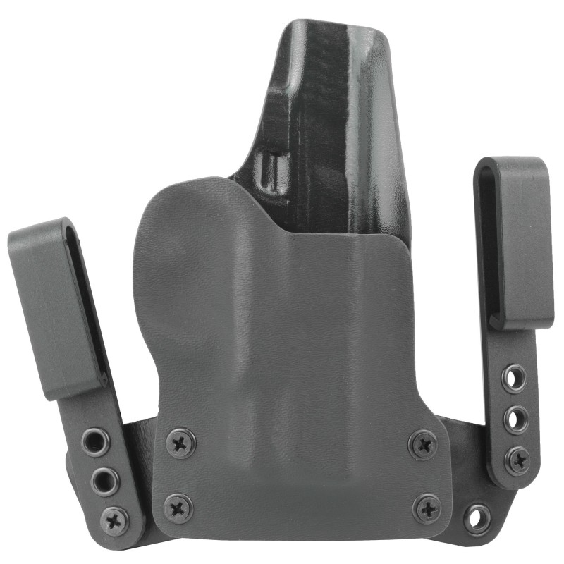 BlackPoint Tactical Mini Wing IWB Holster, Fits S&W M&P Shield, Right Hand, Black Kydex, 15 Degree Cant 101701