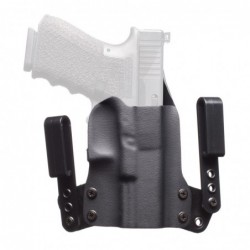 View 1 - BlackPoint Tactical Mini Wing IWB Holster, Fits Glock 19/23/32, Right Hand, Black Kydex, 15 Degree Cant 101871