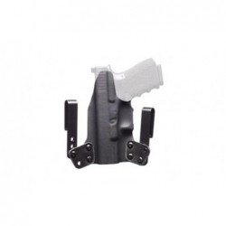 View 2 - BlackPoint Tactical Mini Wing IWB Holster, Fits Glock 19/23/32, Right Hand, Black Kydex, 15 Degree Cant 101871