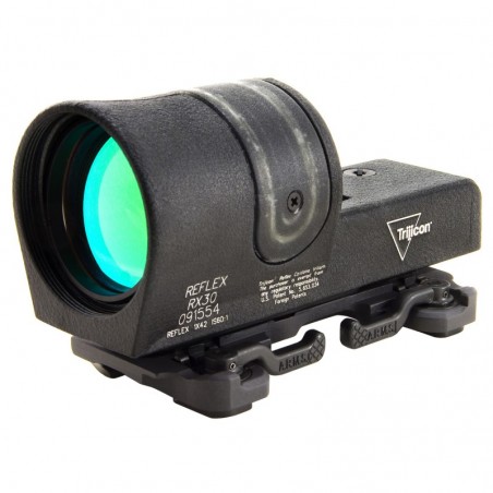 Trijicon Reflex Sight, Matte Finish, 12.5 MOA, Amber Triangle, Includes ARMS #15 Throw RX06-23