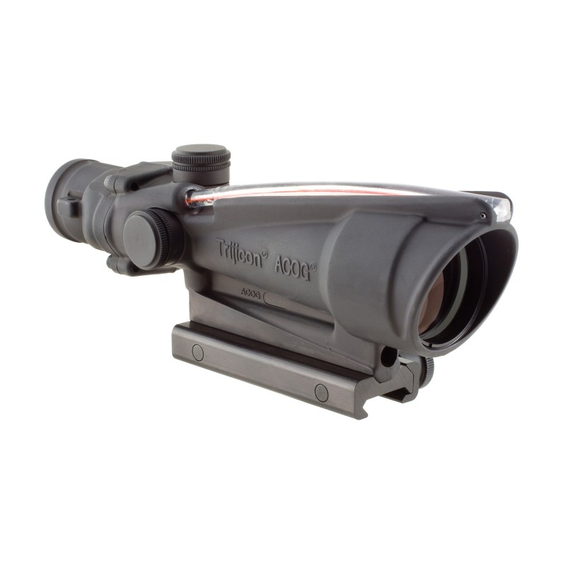 Trijicon ACOG Rifle Scope, 3.5X35, Red Chevron Reticle .223, Includes Flattop Mount, Matte Finish TA11F