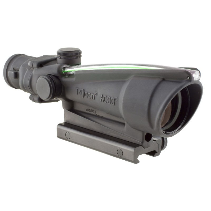 Trijicon ACOG Rifle Scope, 3X 35, Green Crosshair .223 Reticle, Dual Illuminated, w/TA51 Mount, Matte TA11J-G