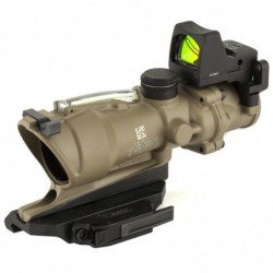 View 2 - Trijicon ACOG ECOS, 4X32mm Dual Illuminated Green Crosshair 5.56 Reticle, Backup Iron Sights, Quick Release Mount, LED 3.25 MOA