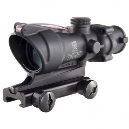 Trijicon ACOG Rifle Scope, 4X32, Red Chevron Reticle, Includes Flattop Mount, Matte Finish TA31F