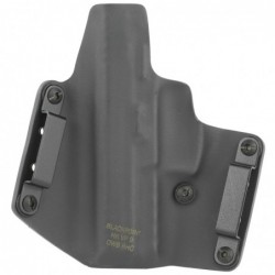 View 2 - BlackPoint Tactical Standard OWB Holster, Fits HK VP9, Right Hand, Black Kydex, with 1.75" Belt Loops, 15 Degree Cant 103175