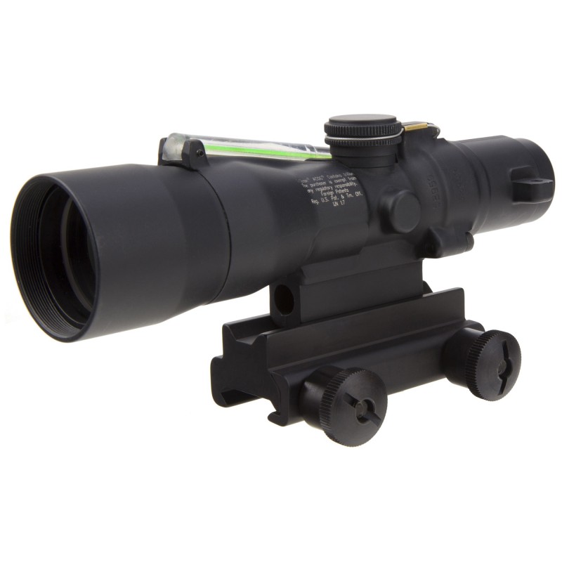 Trijicon ACOG, Compact, 3x30, Dual Illuminated Green Chevron, .223/62gr. Ballistic Reticle, With Colt Knob Thumbscrew Mount TA3