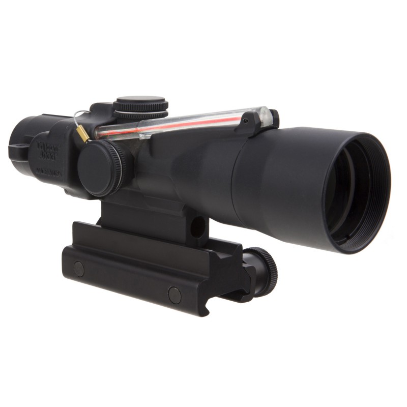 Trijicon ACOG Rifle Scope, 3X30, High Red Chevron .223 Includes Flattop Mount, Matte Finish TA33-C-400135