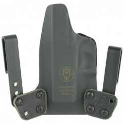 View 2 - BlackPoint Tactical Mini Wing IWB Holster, Fits Glock 43, Right Hand, Black Kydex, 15 Degree Cant 103283