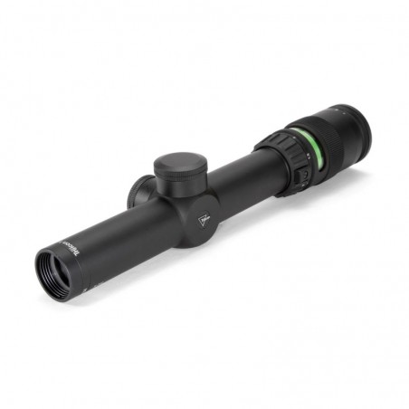 Trijicon AccuPoint Rifle Scope, 1-4X24mm, 30mm, Green Triangle, Matte Black Finish TR24G