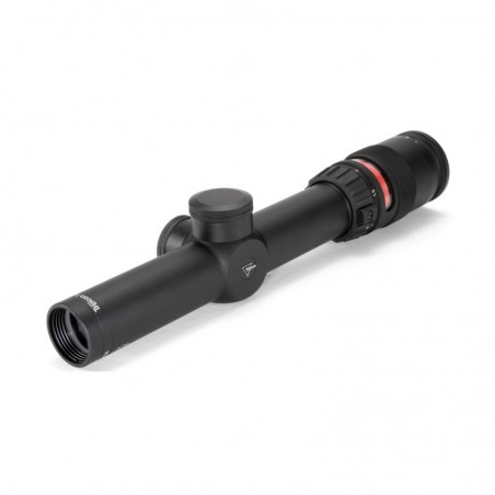 Trijicon AccuPoint Rifle Scope, 1-4X24mm, 30mm, Red Triangle, Matte Black Finish TR24R