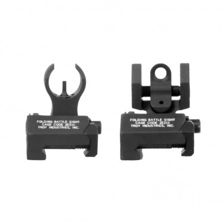 Troy BattleSight Micro, Front and Rear Sight, Picatinny, Black Finish SSIG-IAR-SMBT-00