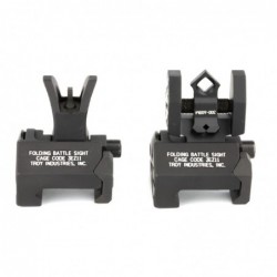 View 1 - Troy BattleSight Micro, Front and Rear Sight, Di-Optic Aperture, Picatinny, Black Finish SSIG-MCM-SSBT-00