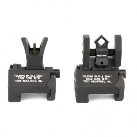 Troy BattleSight Micro, Front and Rear Sight, Di-Optic Aperture, Picatinny, Black Finish SSIG-MCM-SSBT-00