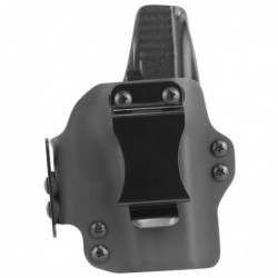 View 2 - BlackPoint Tactical Dual Point Belt Holster, Fits Glock 43, Leather/Kydex, Right Hand, Black 104869