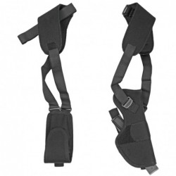 Uncle Mike's Pro Pak Vertical Shoulder Holster, Size 1, Fits Large Auto With 4" Barrel, Right Hand, Black 7501-1