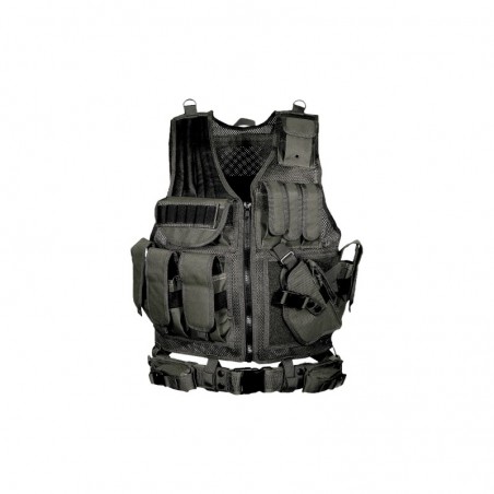 Leapers, Inc. - UTG 547 - Law Enforcement Tactical Vest, Vest, Black PVC-V547BT