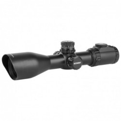 Leapers, Inc. - UTG Hunter Rifle Scope, 6-24X 50, 1", 36-Color Mil-Dot Reticle, with Rings, Black Finish SCP-U6245AOIEW