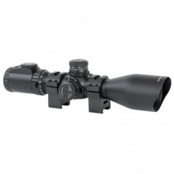 View 2 - Leapers, Inc. - UTG Accushot Precision Series Rifle Scope, 3-12X44, Illuminated Mil-Dot Reticle, Compact, Adjustable Objective,