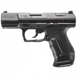 View 1 - Walther P99, Striker Fired, Full Size, 9MM,  4" Barrel, Polymer Frame, Black Finish, Fixed Sights,  15Rd,  2 Magazine, Decocker