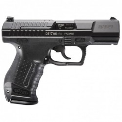 View 2 - Walther P99, Striker Fired, Full Size, 9MM,  4" Barrel, Polymer Frame, Black Finish, Fixed Sights,  15Rd,  2 Magazine, Decocker