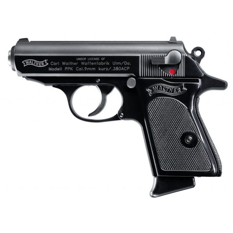 Walther PPK/S, 380ACP, 3.35" Barrel, Steel Frame, Black Finish, Fixed Sights, 7Rd, 2 Magazines 4796006