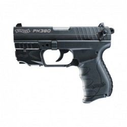 View 1 - Walther PK380, Semi-automatic, Double/Single Action, Compact, 380ACP, 3.6", Polymer, Cerakote Black, 8Rd, 1 Magazine & Laser, A