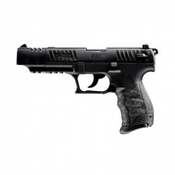 Walther P22, Semi-automatic, Double/Single Action, Compact, 22LR, 5"Threaded Barrel, Polymer, Black Finish, 10Rd, 1 Mag, Adjust