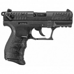 View 2 - Walther P22Q, Semi-automatic, Double Action, Compact, 22LR, 3.4" Barrel, Polymer Frame, Black Finish, 10Rd, 2 Magazines, 3 Dot