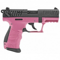 View 2 - Walther P22Q, Semi-automatic, Double Action, Compact, 22LR, 3.4" Barrel, Polymer Frame, Hot Pink Finish, 10Rd 2 Magazines, 3 Do
