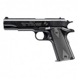Walther 1911, Semi-automatic, 1911, Full, 22LR, 5", Alloy, Black, 10Rd, Adjustable Sights 517030410