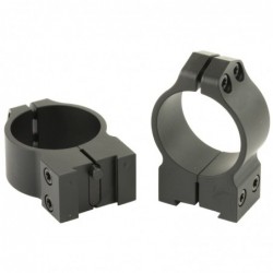View 2 - Warne Scope Mounts Permanent Attached Fixed Ring Set, Fits Tikka Grooved Receiver, 30mm Medium, Matte Finish 14TM
