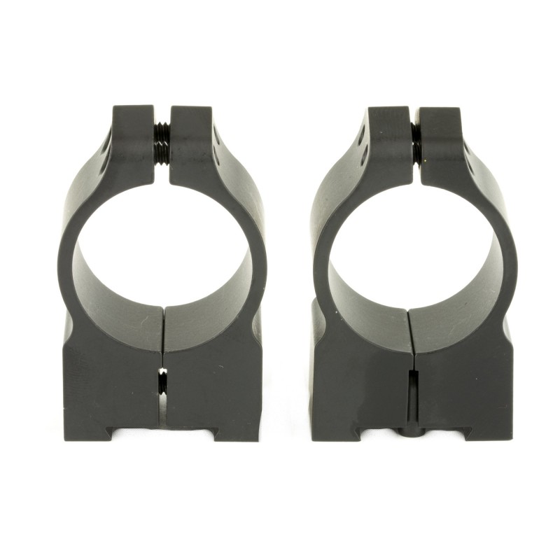 Warne Scope Mounts Permanent Attached Fixed Ring Set, Fits Tikka Grooved Receiver, 1" Medium, Matte Finish 1TM