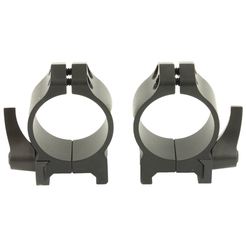 Warne Scope Mounts Maxima Quick Detach Ring, 30mm, Low, Matte Finish 213LM