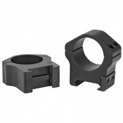 View 2 - Warne Scope Mounts Maxima Horizontal Rings, Fits Picatinny & Weaver Style Bases, 1" Medium, Matte Finish 501M