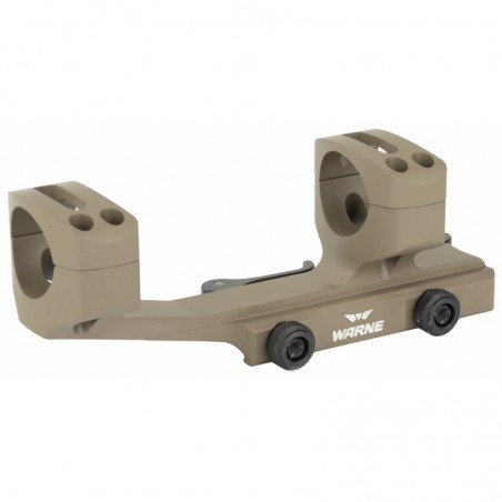 Warne Scope Mounts Quick Detach Cantilever Mount, 1", Fits AR Rifles, Extended Skeletonized, Dark Earth Finish QDXSKEL1DE