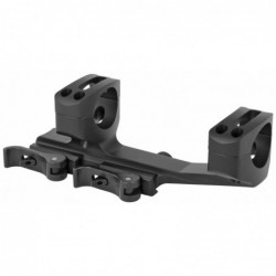 View 2 - Warne Scope Mounts Quick Detach Cantilever Mount, 1", Fits AR Rifles, Extended Skeletonized, Black Finish QDXSKEL1TW