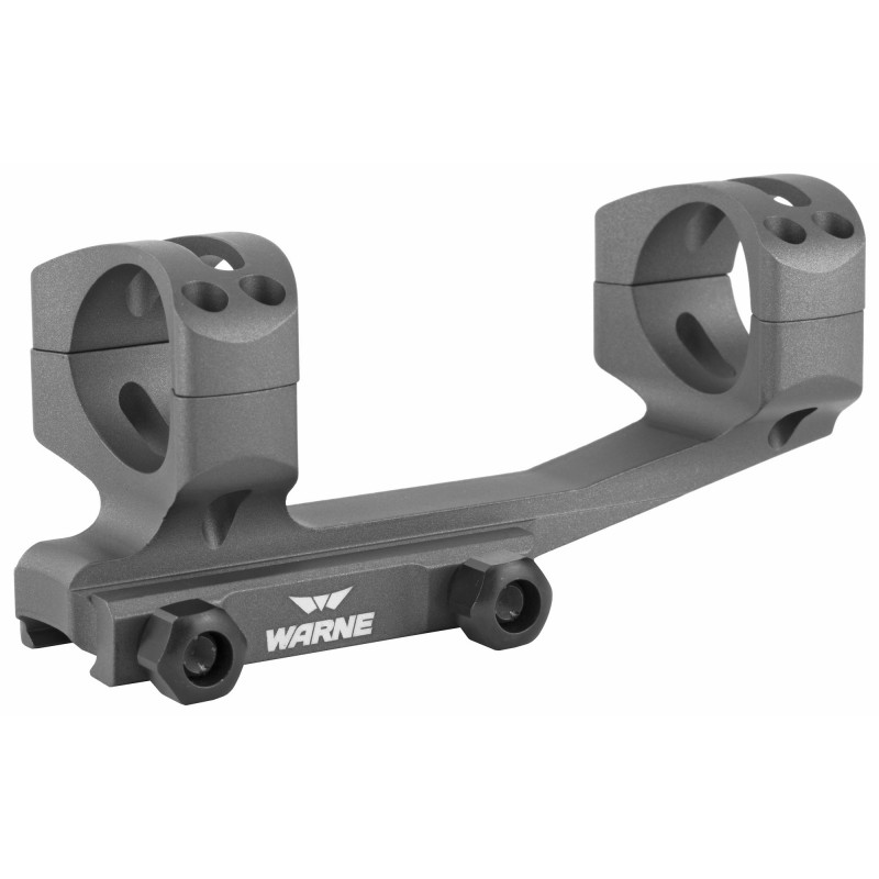 Warne Scope Mounts Generation 2 Mount, 30mm, Fits AR Rifles, Extended Skeletonized, Grey Finish XSKEL30TG